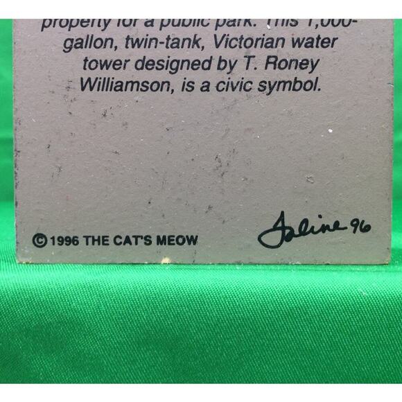 The Cats Meow 1996 Westtown Water Tower Pennsylvania Shelf Sitter - Picture 3 of 3